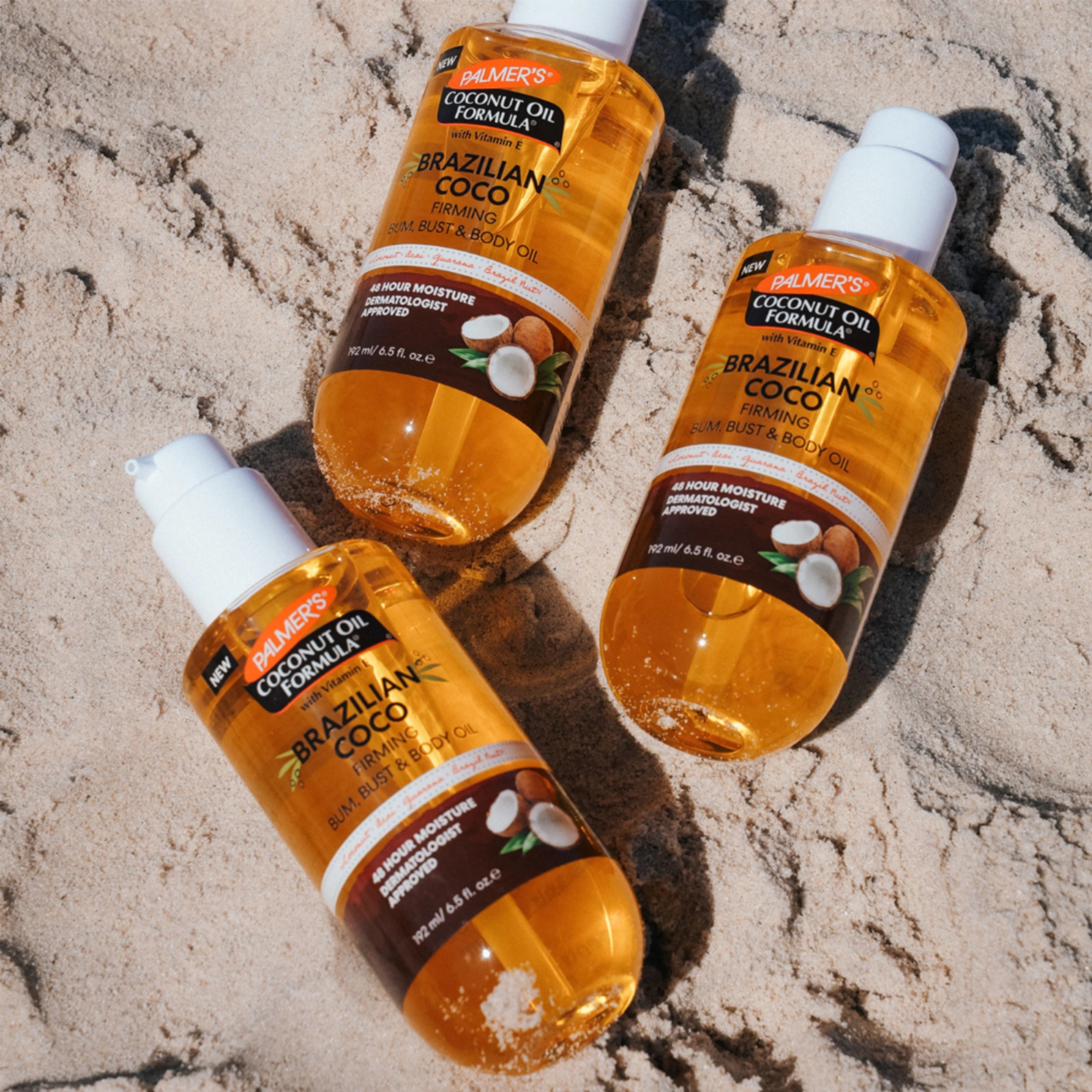 4 Palmer's Brazilian Coco Firming Bum, Bust & Body Oil 192ml - Coconut, Acai, Guarana and Brazil Nut, 4 of 5