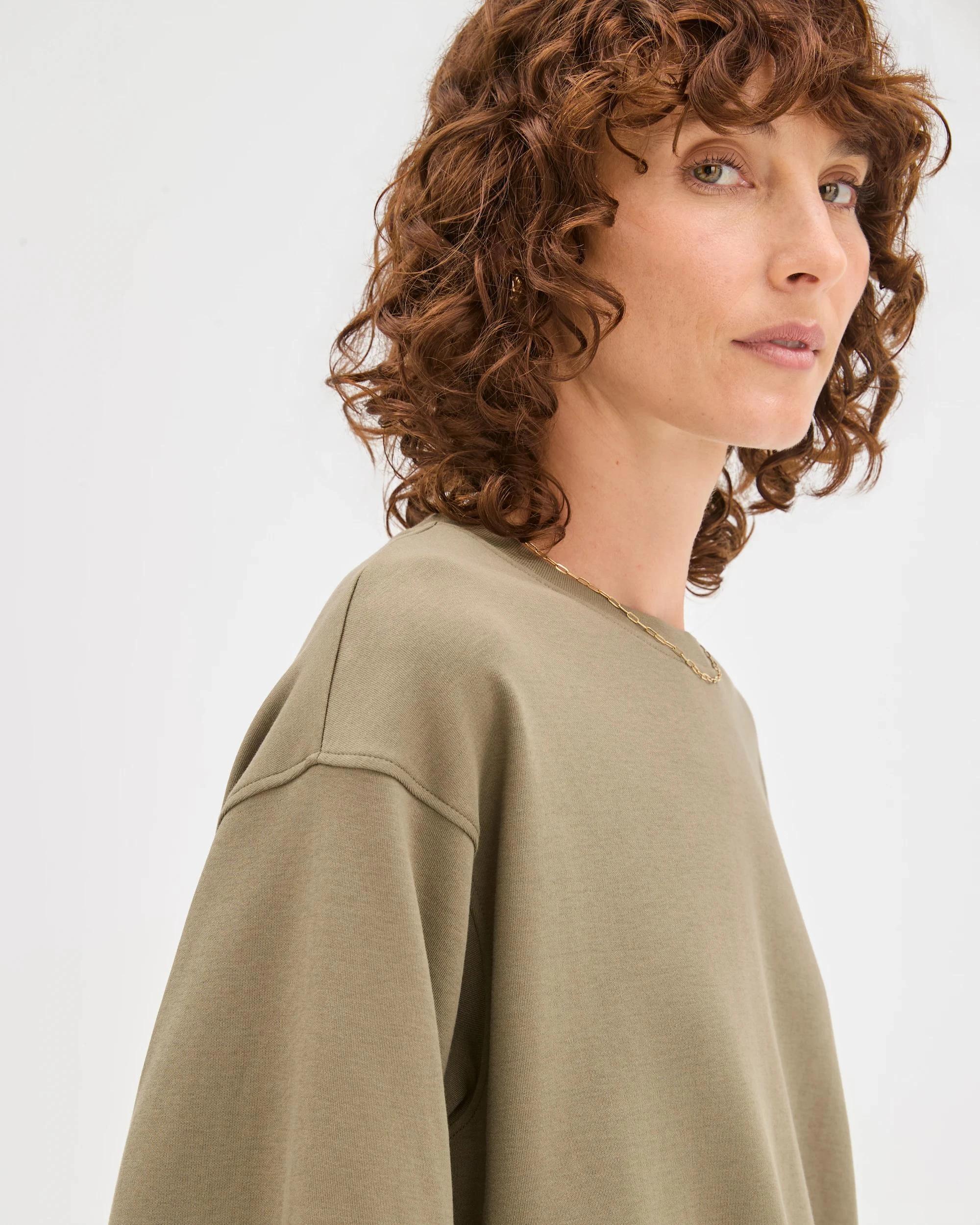 7 Target Australian Cotton Heavyweight Boxy T-Shirt DUSTY OLIVE, 7 of 7