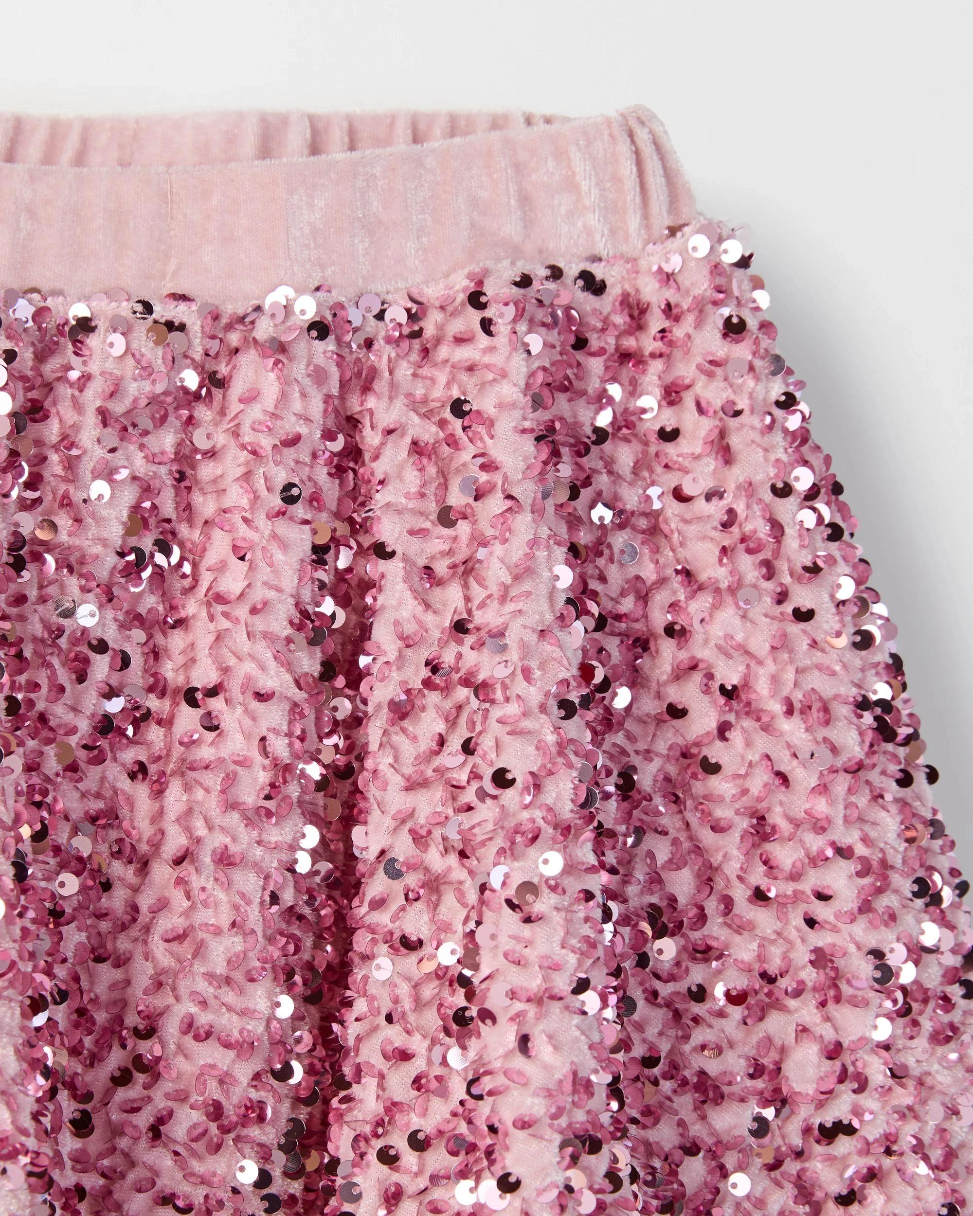3 Target Kids Sequin Tulle Occasion Skirt PINK, 3 of 4