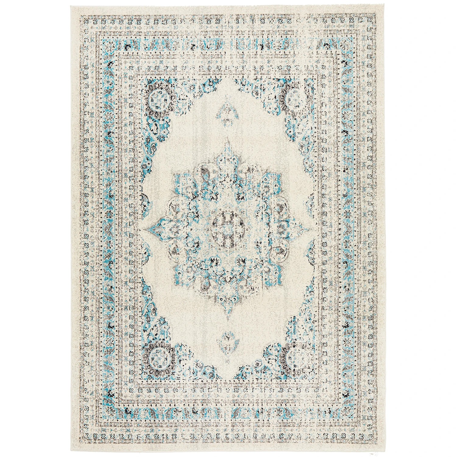 2 Common Ground Rugs Era 922 230x160cm - Medium Pet Friendly Floor Rug - Ivory - White, 2 of 9