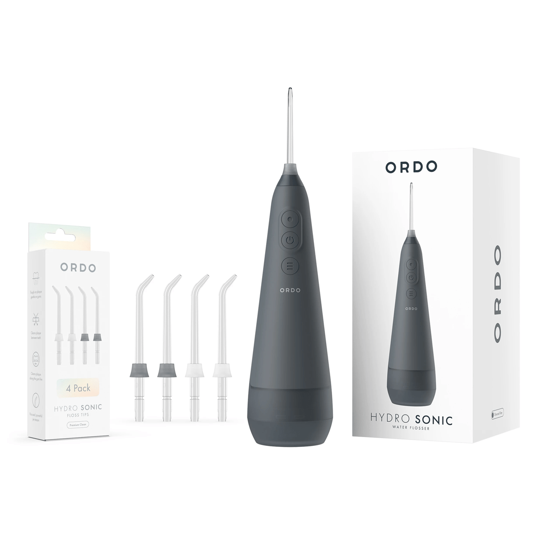 1 Ordo Hydro Sonic Water Flosser and 4 Pack Hydro Sonic Floss Tips, 1 of 10