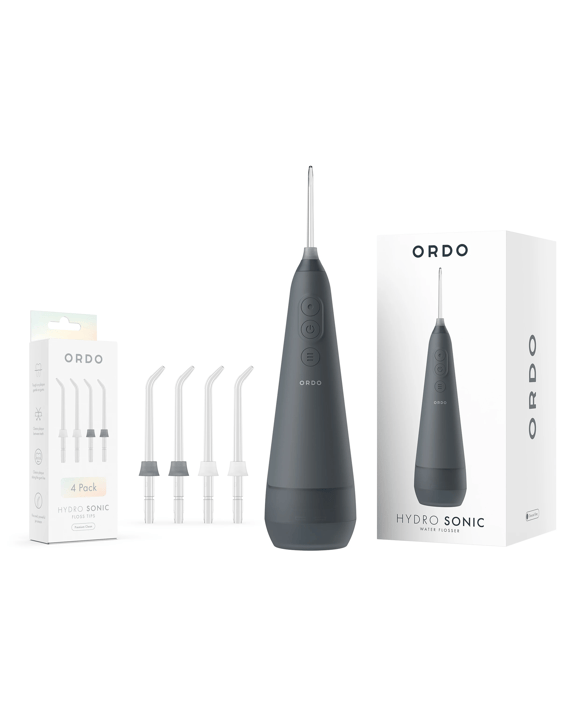 Ordo Hydro Sonic Water Flosser and 4 Pack Hydro Sonic Floss Tips
