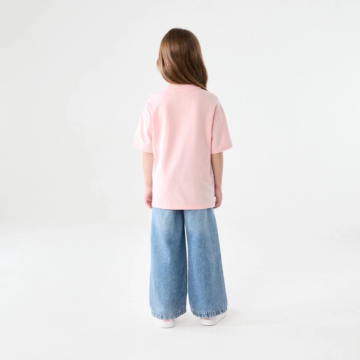 6 Short Sleeve Oversized Print T-shirt SUNSHINE STATE OF MIND PEACH, 6 of 6