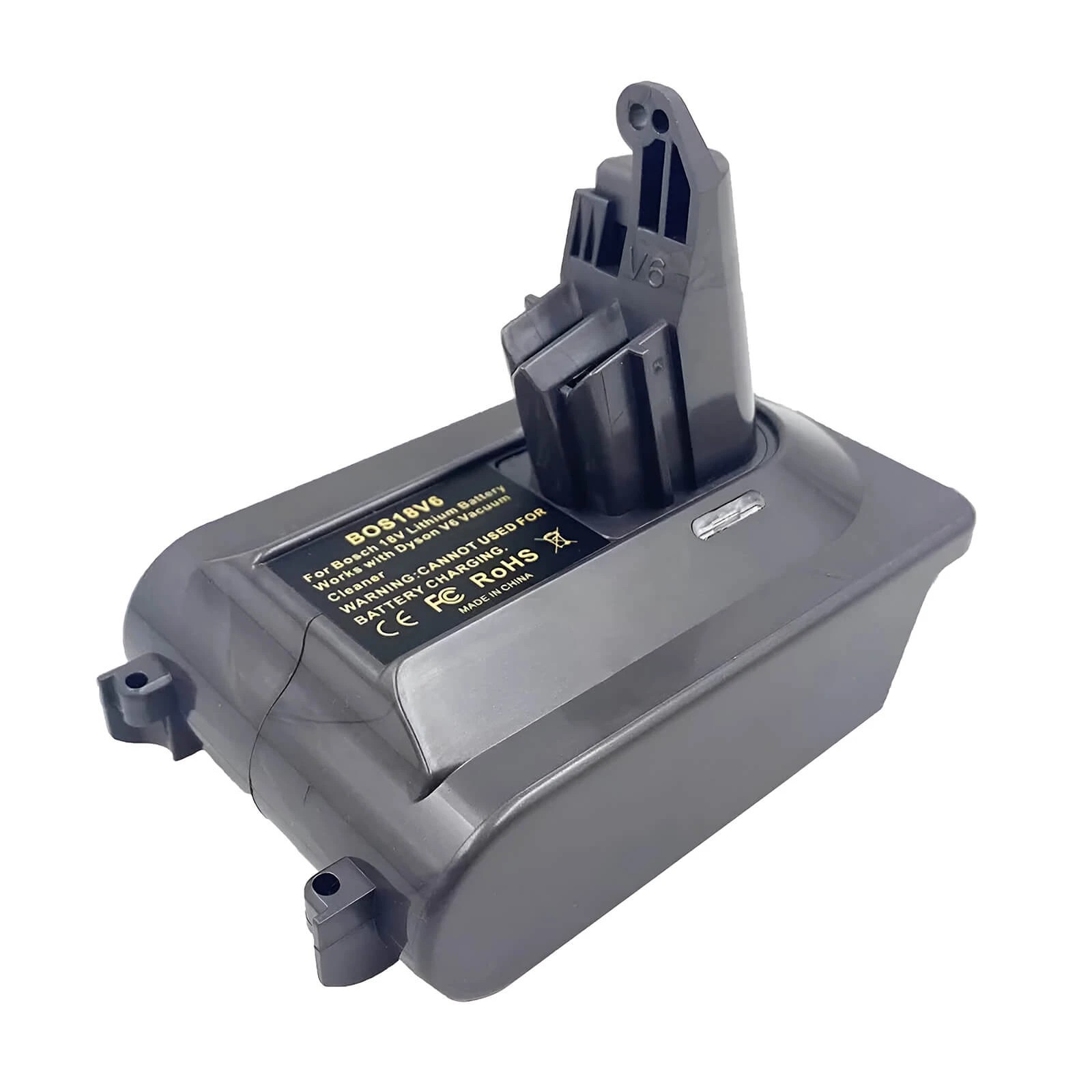 1 Hygieia Battery Converter for Bosch 18V To Dyson V6, Dc58 & Dc59 Battery Converter - Grey, 1 of 3