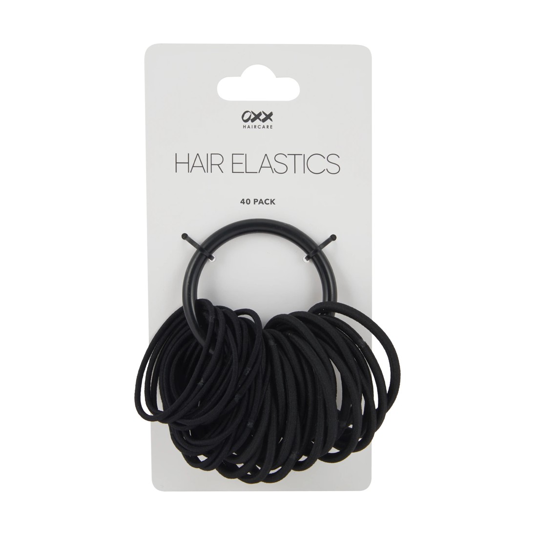 3 OXX Haircare 40 Pack Hair Elastics - Black, 3 of 3
