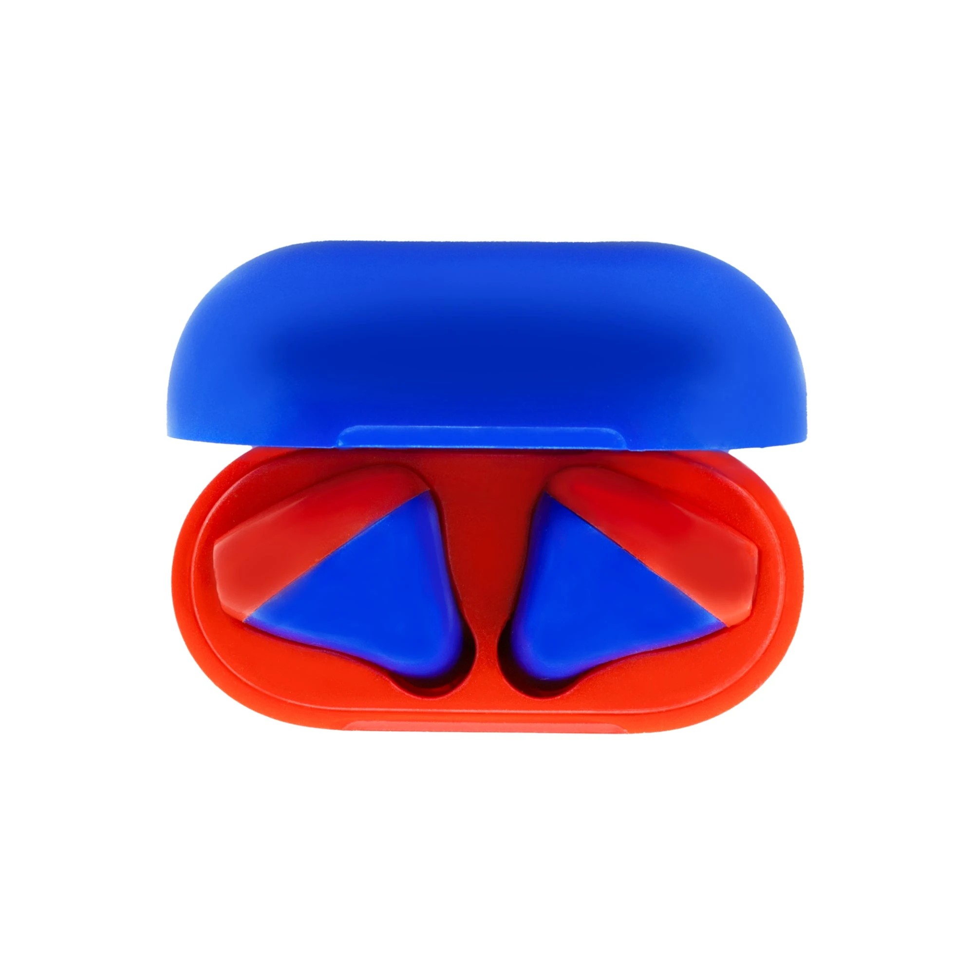 3 MokiPods Mini TWS Earphones for Kids - Volume Limited 85dB, Red/Blue - Multi, 3 of 4