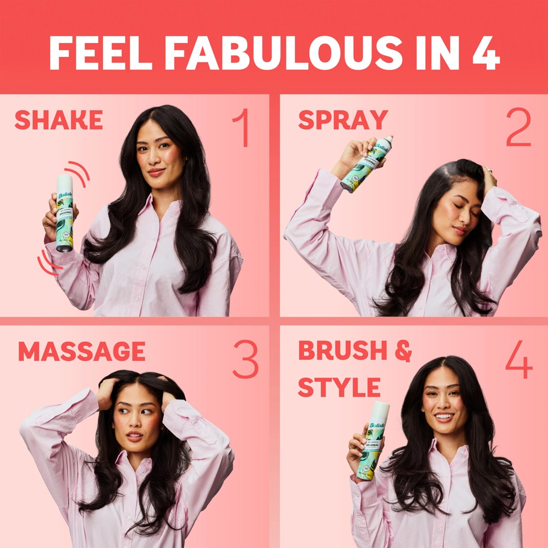 9 Batiste Instant Hair Refresh Dry Shampoo 200ml - Radiant Rose, 9 of 10