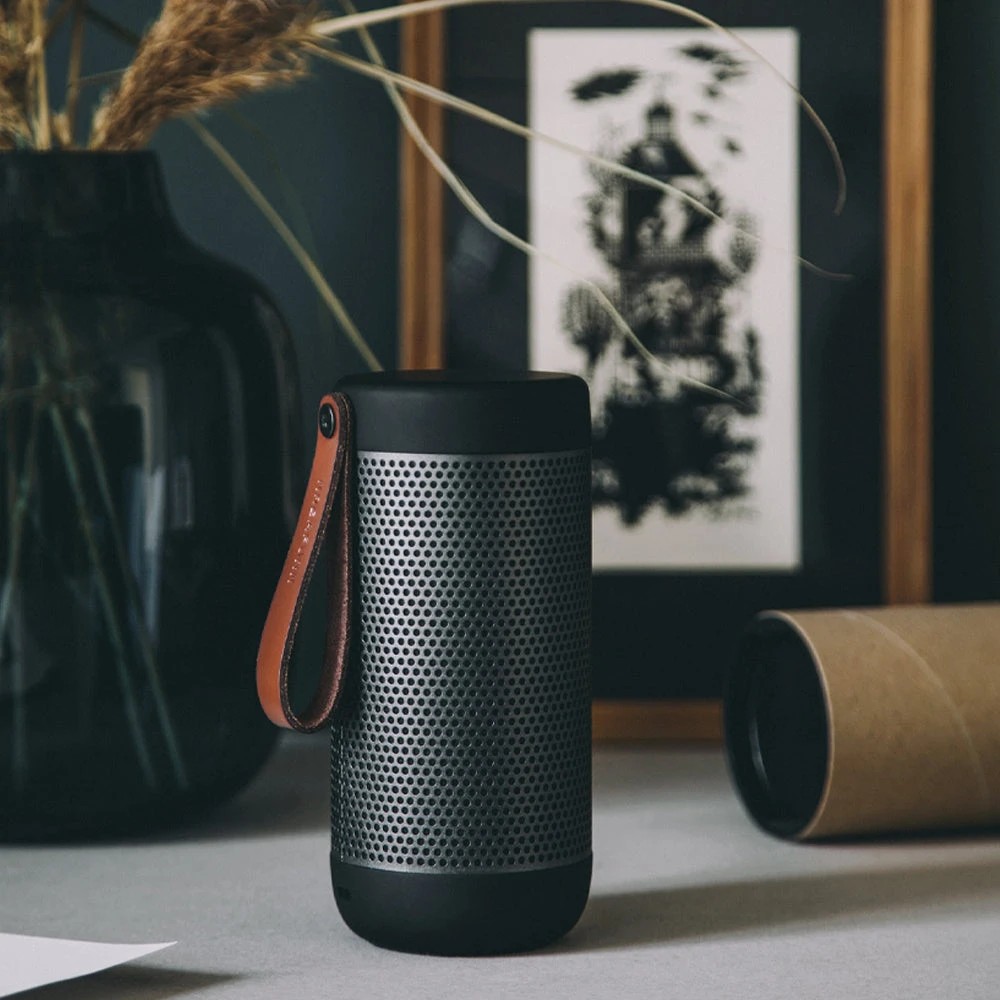3 Kreafunk Acoustic Bluetooth Speaker - New Black - Black, 3 of 4