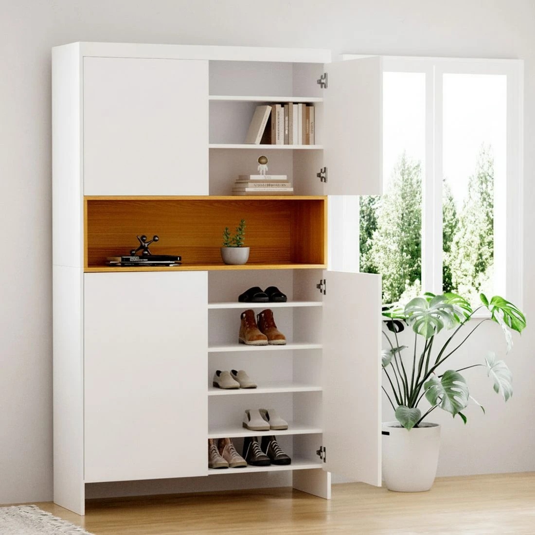 5 Artiss Shoe Rack Storage Cabinet 9 Tiers - Multi, 5 of 5