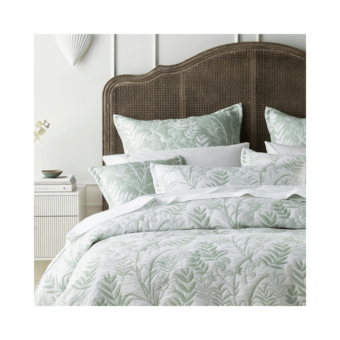 4 Bianca Bedding Eden Sage Polyester/Cotton Bedspread Set - Green, 4 of 5