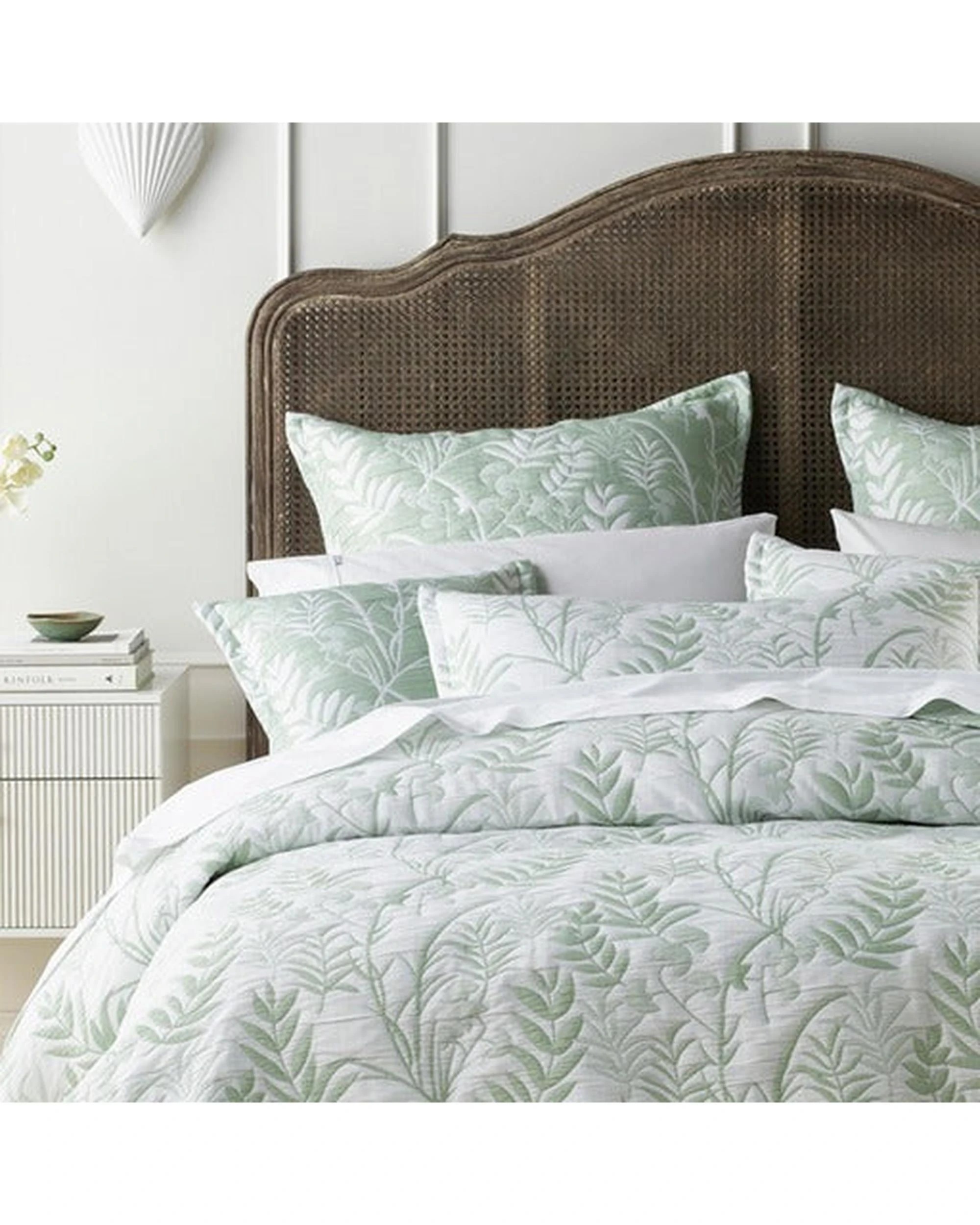 4 Bianca Bedding Eden Sage Polyester/Cotton Bedspread Set - Green, 4 of 5
