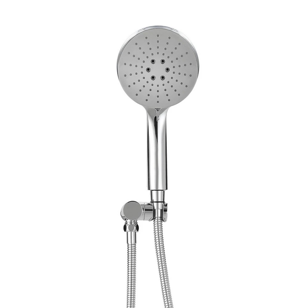 2 Handheld Shower Head Holder 4.7'' High Pressure - Silver, 2 of 2