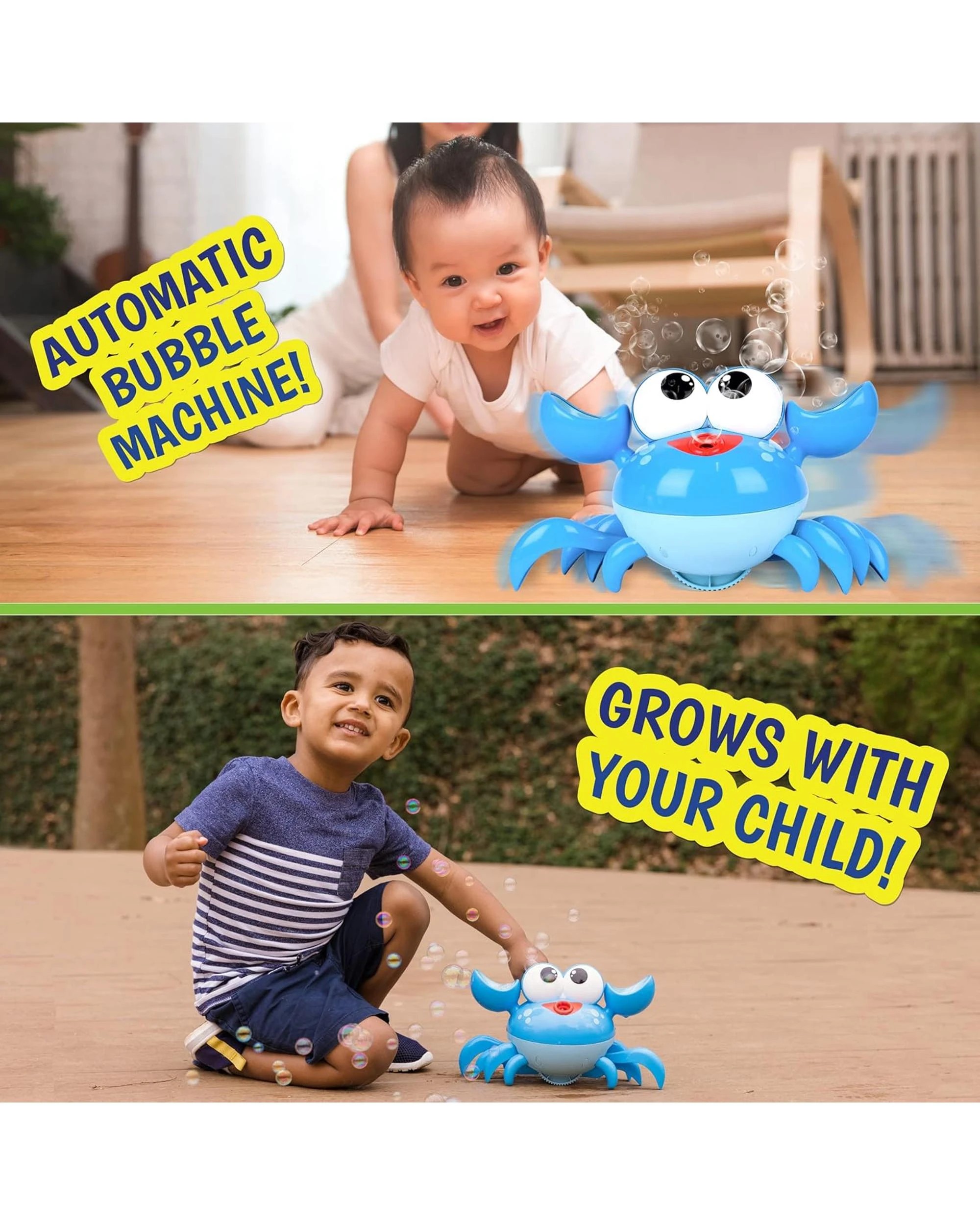 6 Maxx Bubbles Dancing Crab Bubble Machine - Blue, 6 of 8