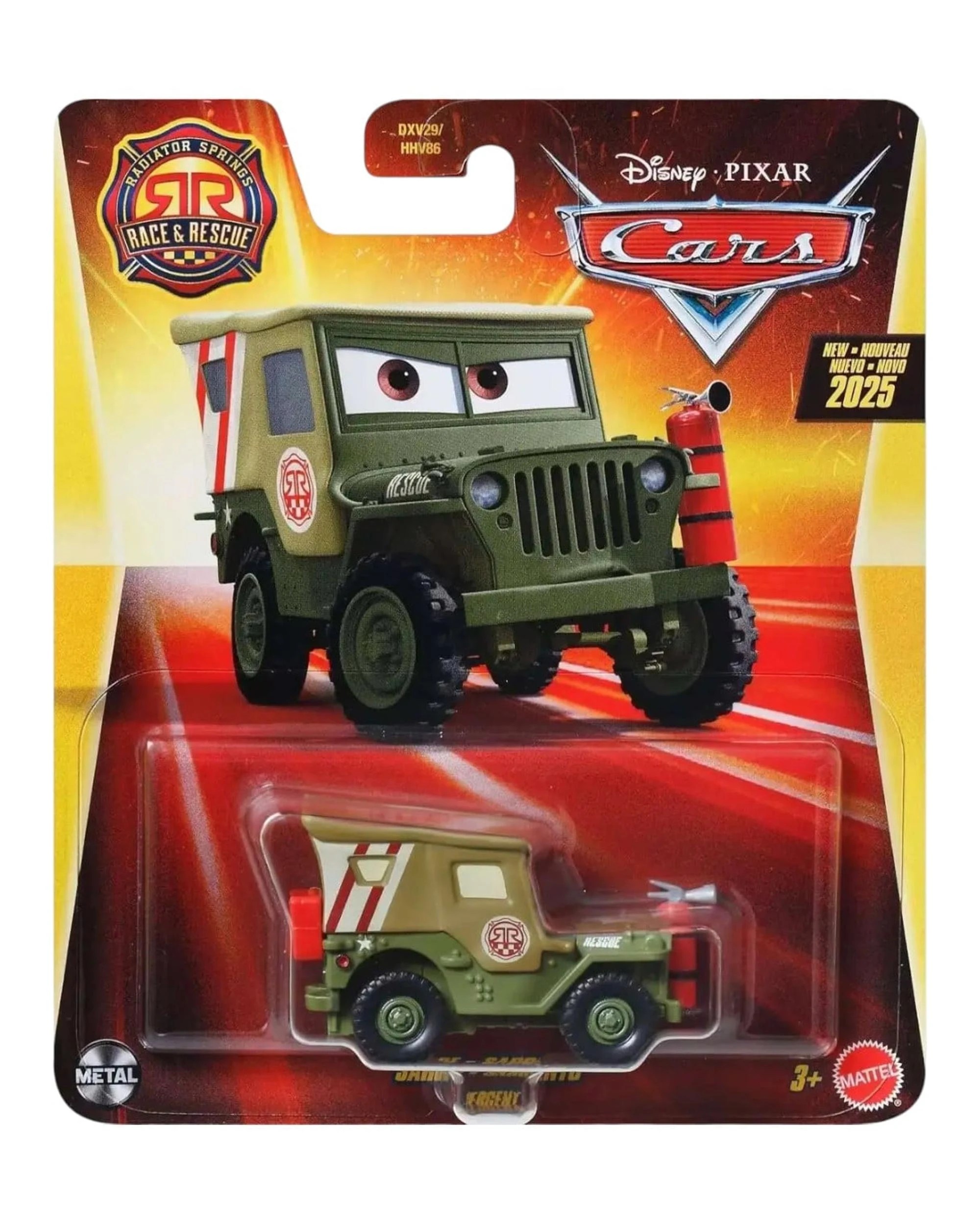 1 Disney Pixar Cars Radiator Springs Race and Rescue Sarge Diecast Vehicle, 1 of 1