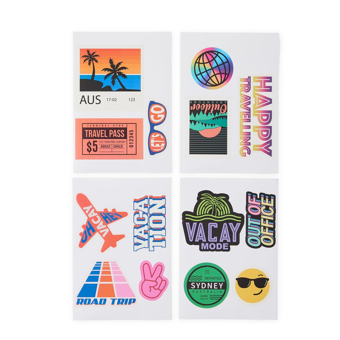 4 48cm Trunk Hard Case with Stickers - Silver Look, 4 of 10