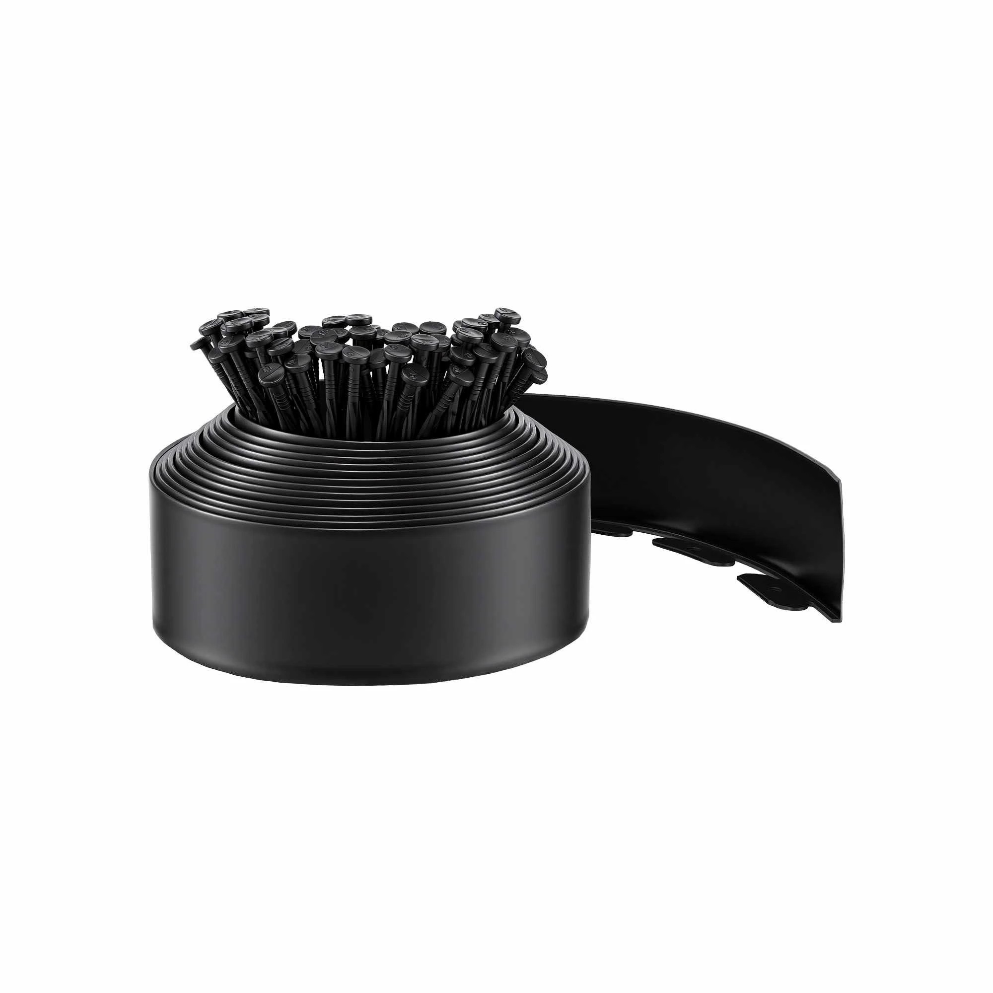 3 Green Fingers Garden Edging 33ft 30pcs Flexible Garden Border Plastic Lawn Edging - Black, 3 of 7