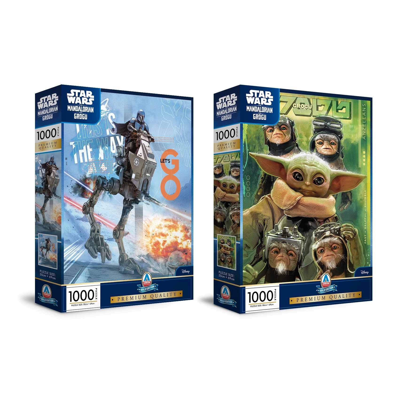 1 1000 Piece Arrow Disney Star Wars Gold Edition Premium Puzzle - Assorted, 1 of 7