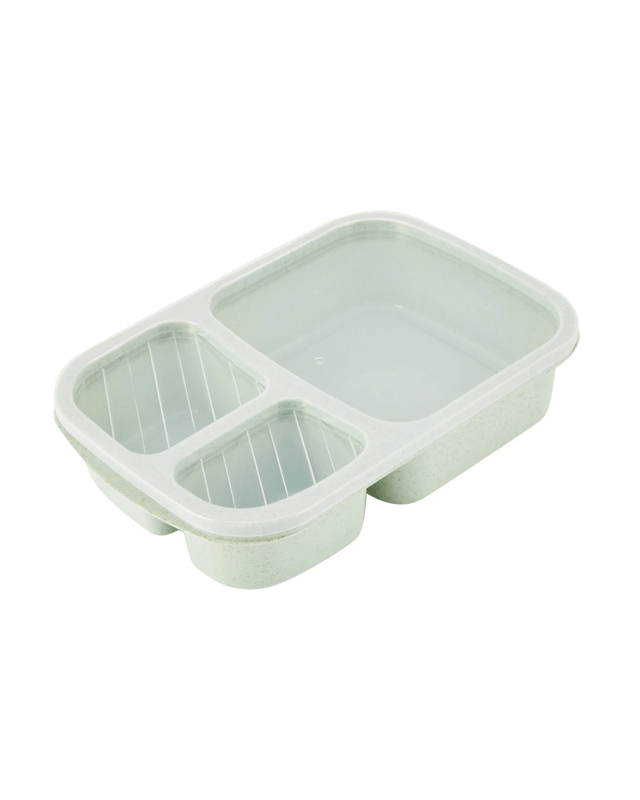 Sage Wheat Straw 3 Section Conta