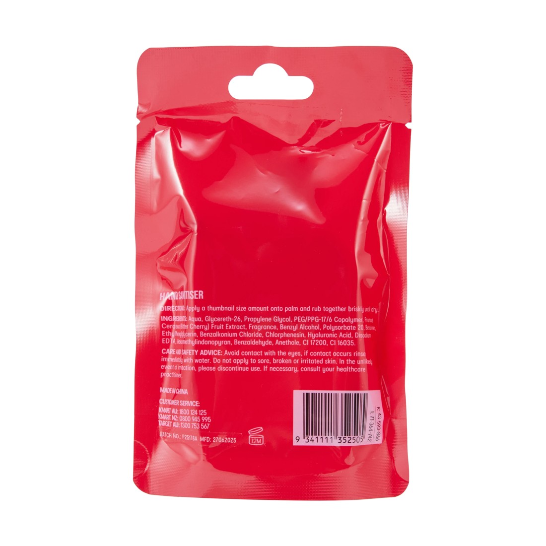 6 OXX Bodycare Hand Sanitiser 30ml - Cherry Scented, 6 of 6