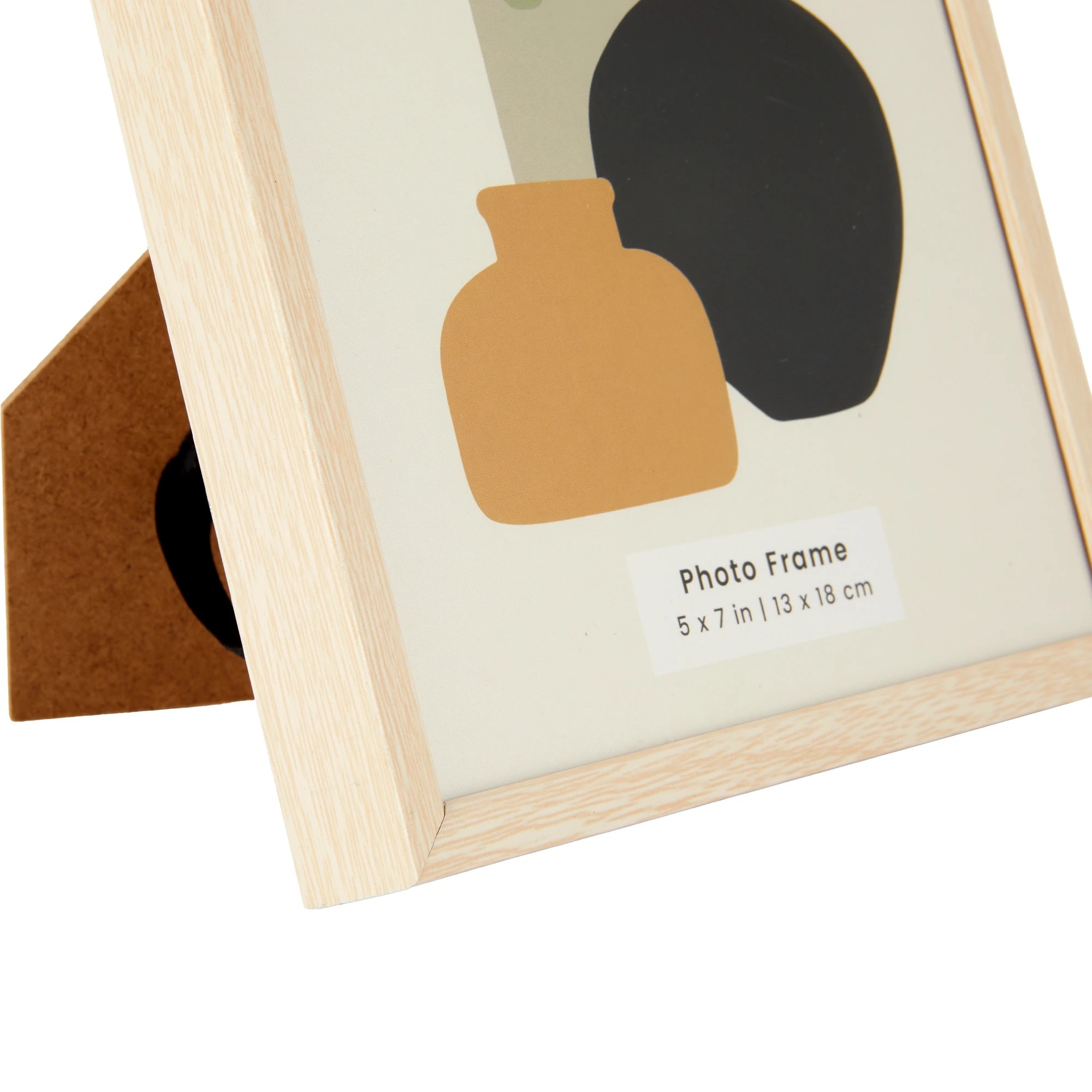 3 5in. x 7in. Metal Photo Frame - Oak Look, 3 of 4