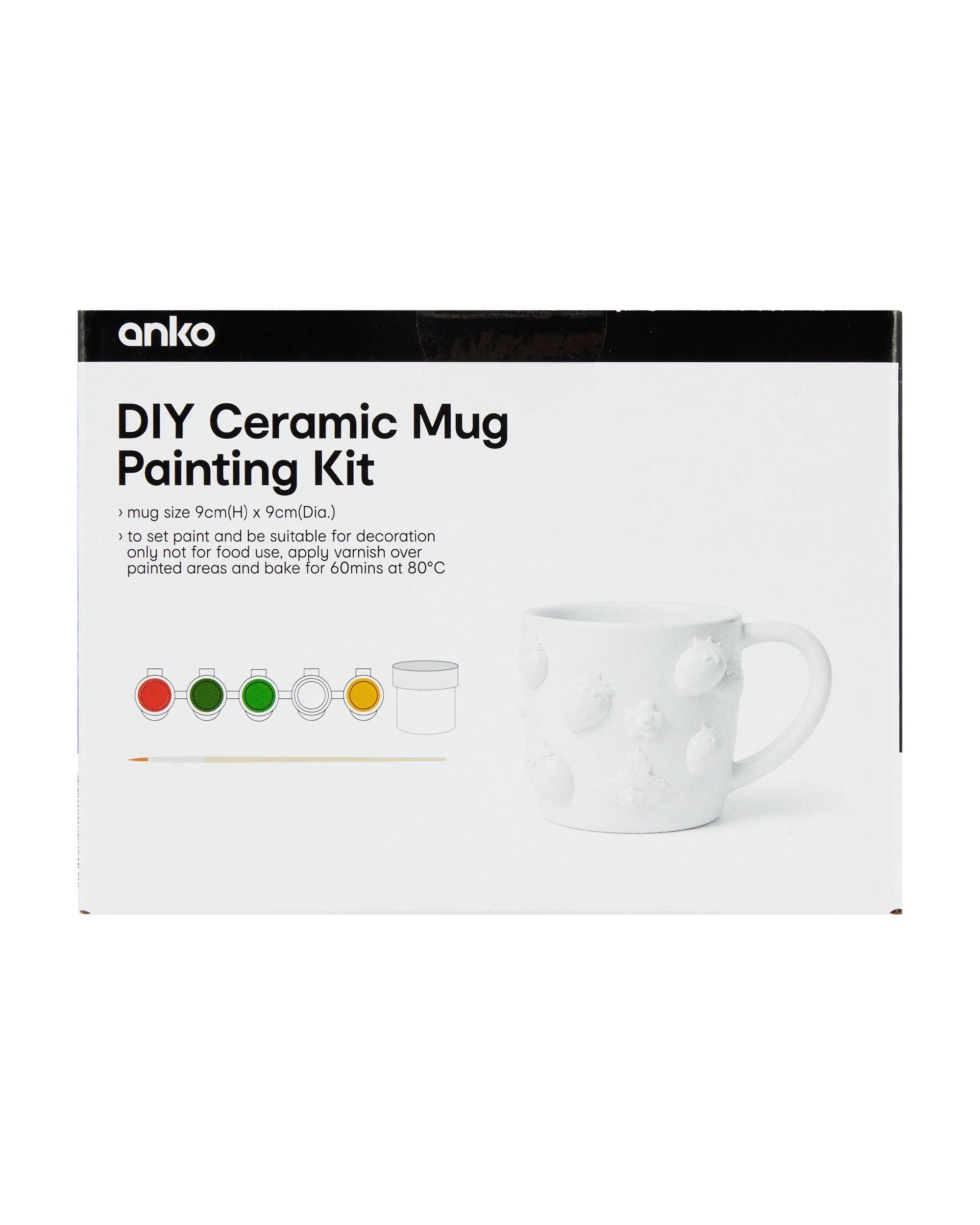 8 DIY Ceramic Mug Painting Kit - Strawberry, 8 of 8