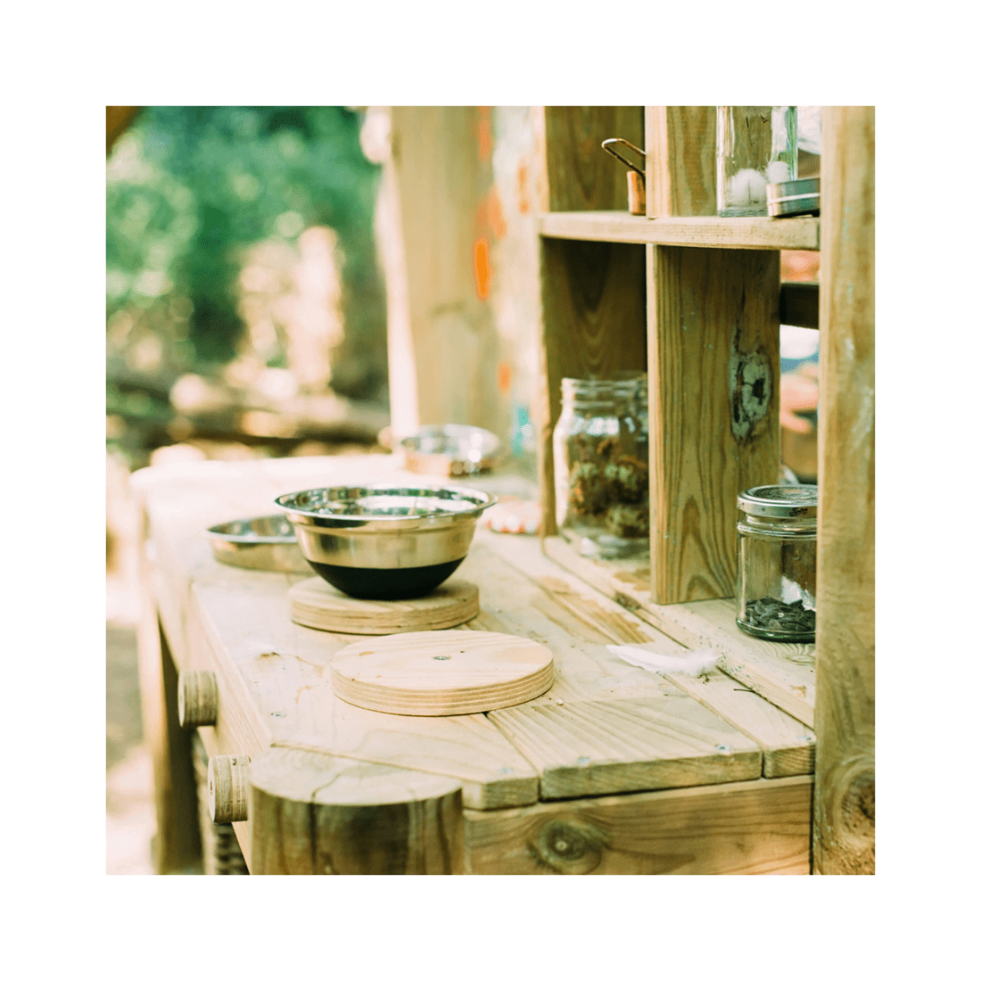 5 Plum Play Au Mud Pie Kitchen Outdoor Wooden Playset For Kids Ages 3 Years
 - Multi, 5 of 7