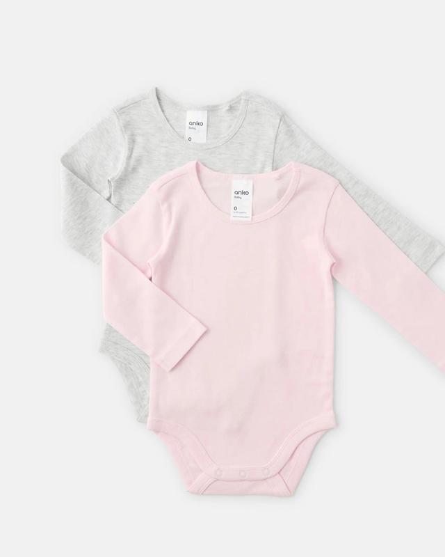 2 Pack Long Sleeve Bodys