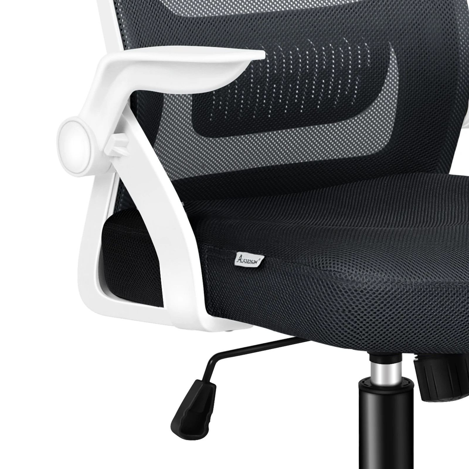8 Alfordson Mesh Office Chair Executive Tilt Seat Gaming Racing Computer - White Black, 8 of 10