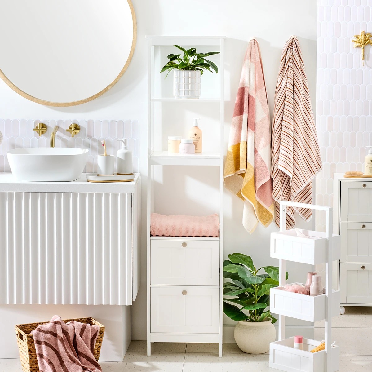 3 Panelled 5 Tier Shelf Unit, 3 of 11