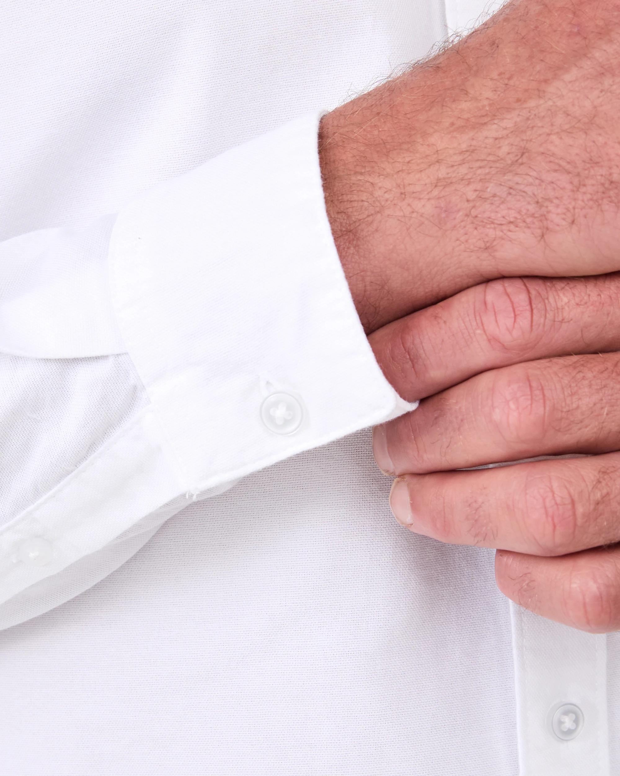 8 Long Sleeve Oxford Shirt White, 8 of 8