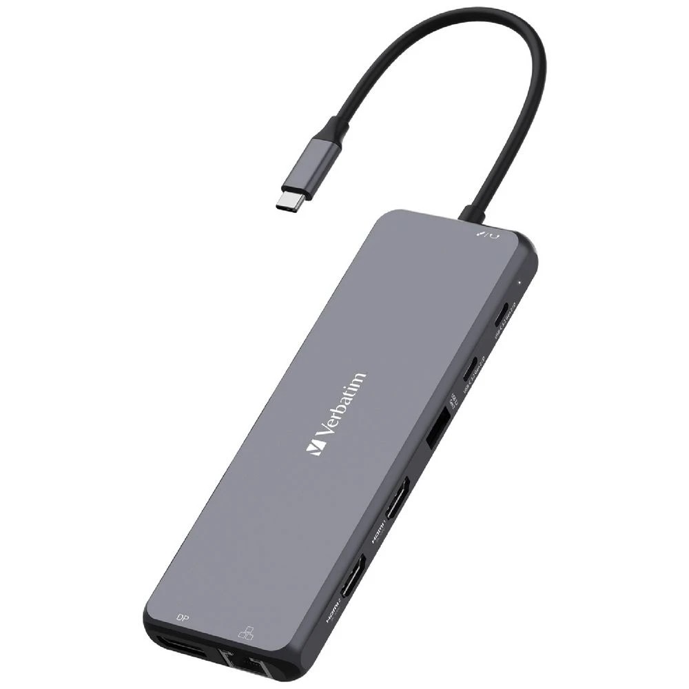 1 Verbatim 13-port USB-C Hub Grey, 1 of 5