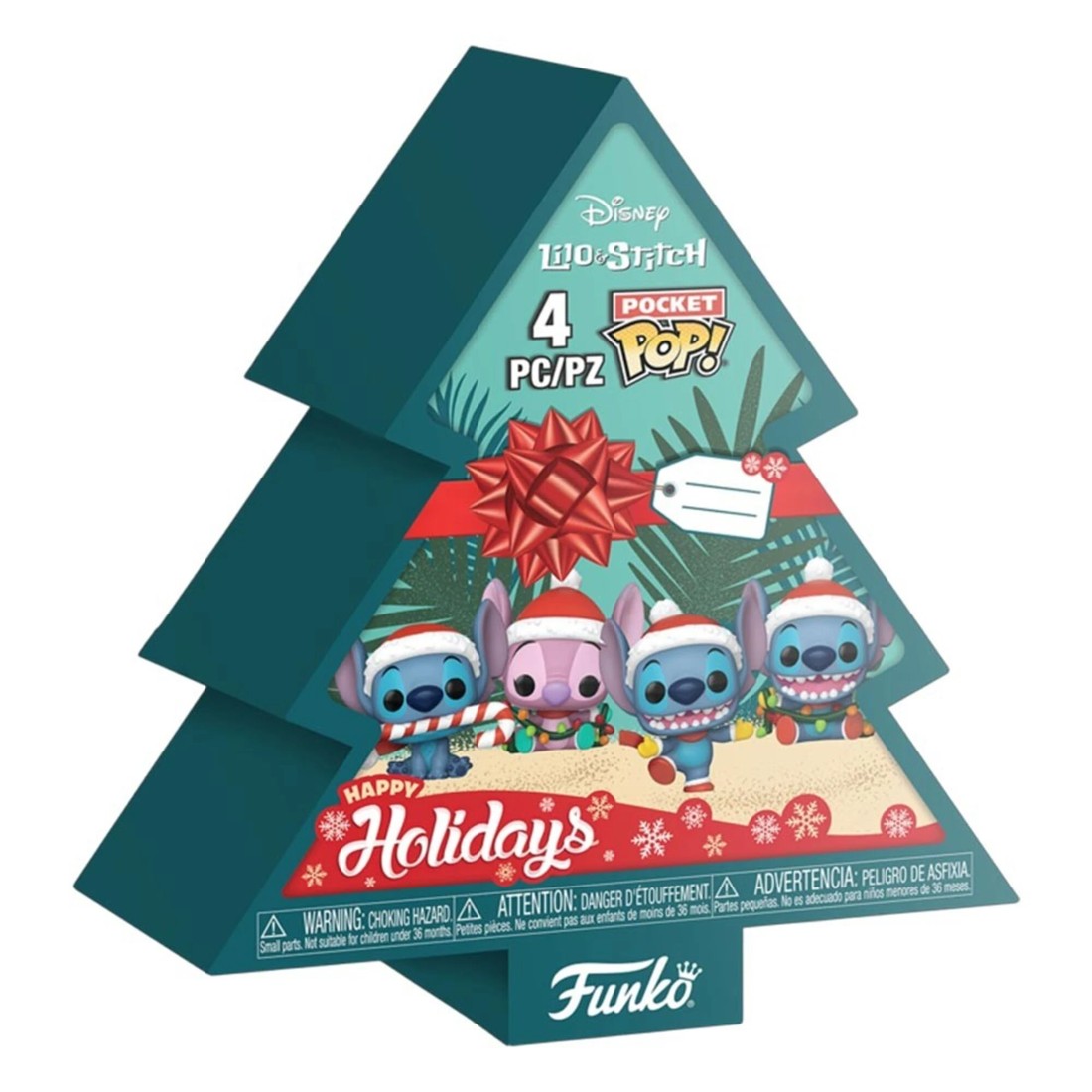 1 Lilo & Stitch - Holiday Tree Box Pocket Pop! 4-Pack, 1 of 2