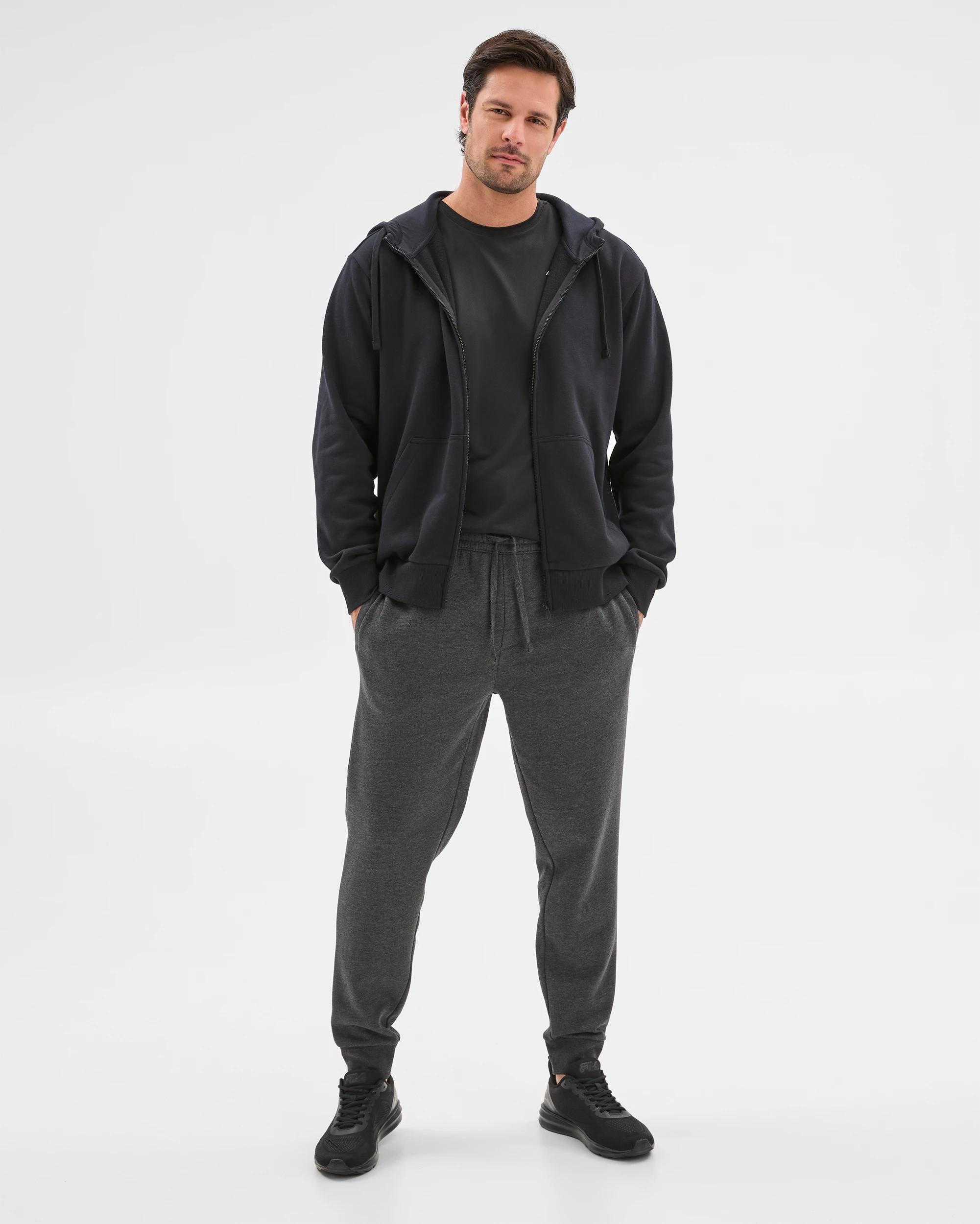 1 Target Cuffed Trackpants CHARCOAL MARLE, 1 of 5