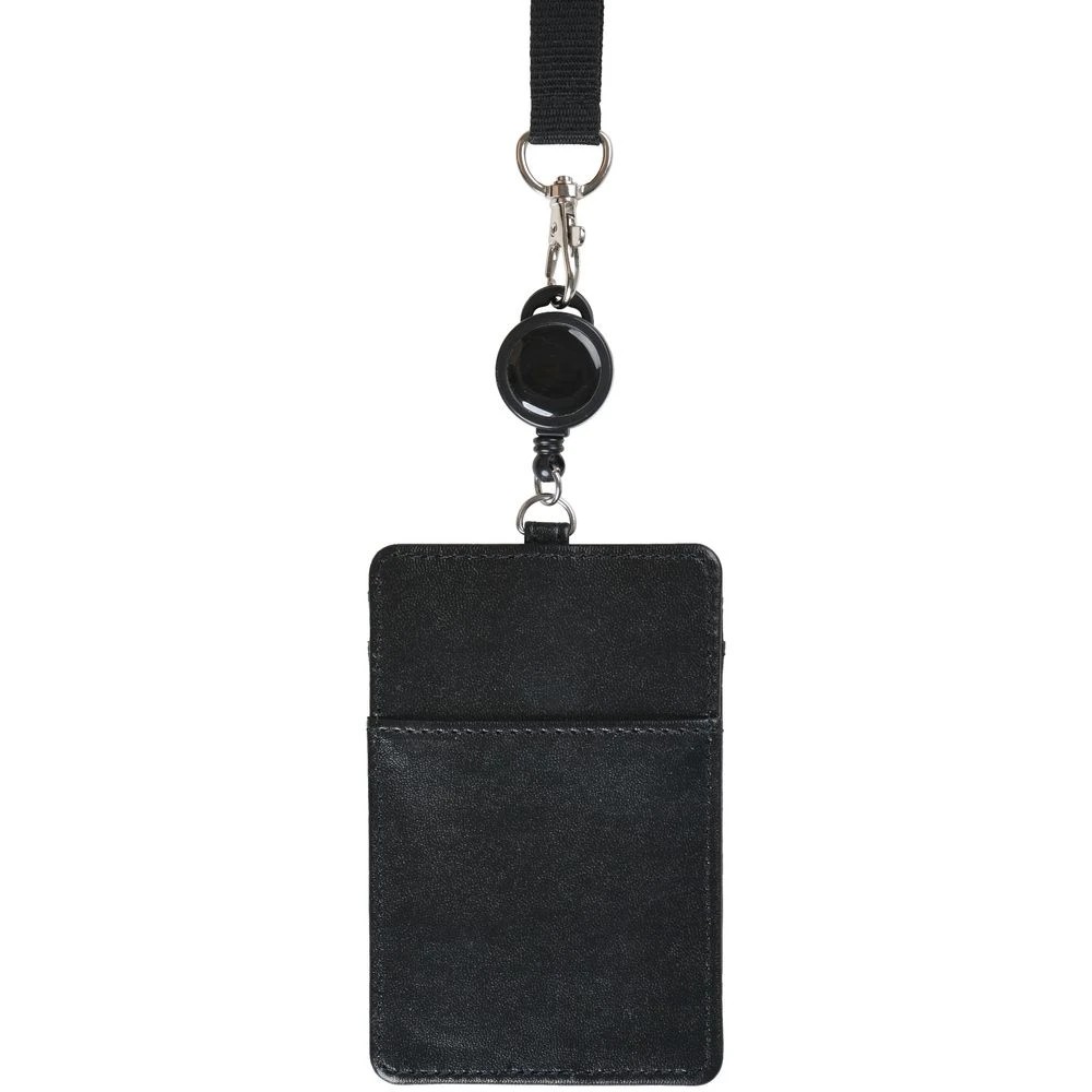 3 J.Burrows Premium ID Card Holder Lanyard Reel Black, 3 of 5
