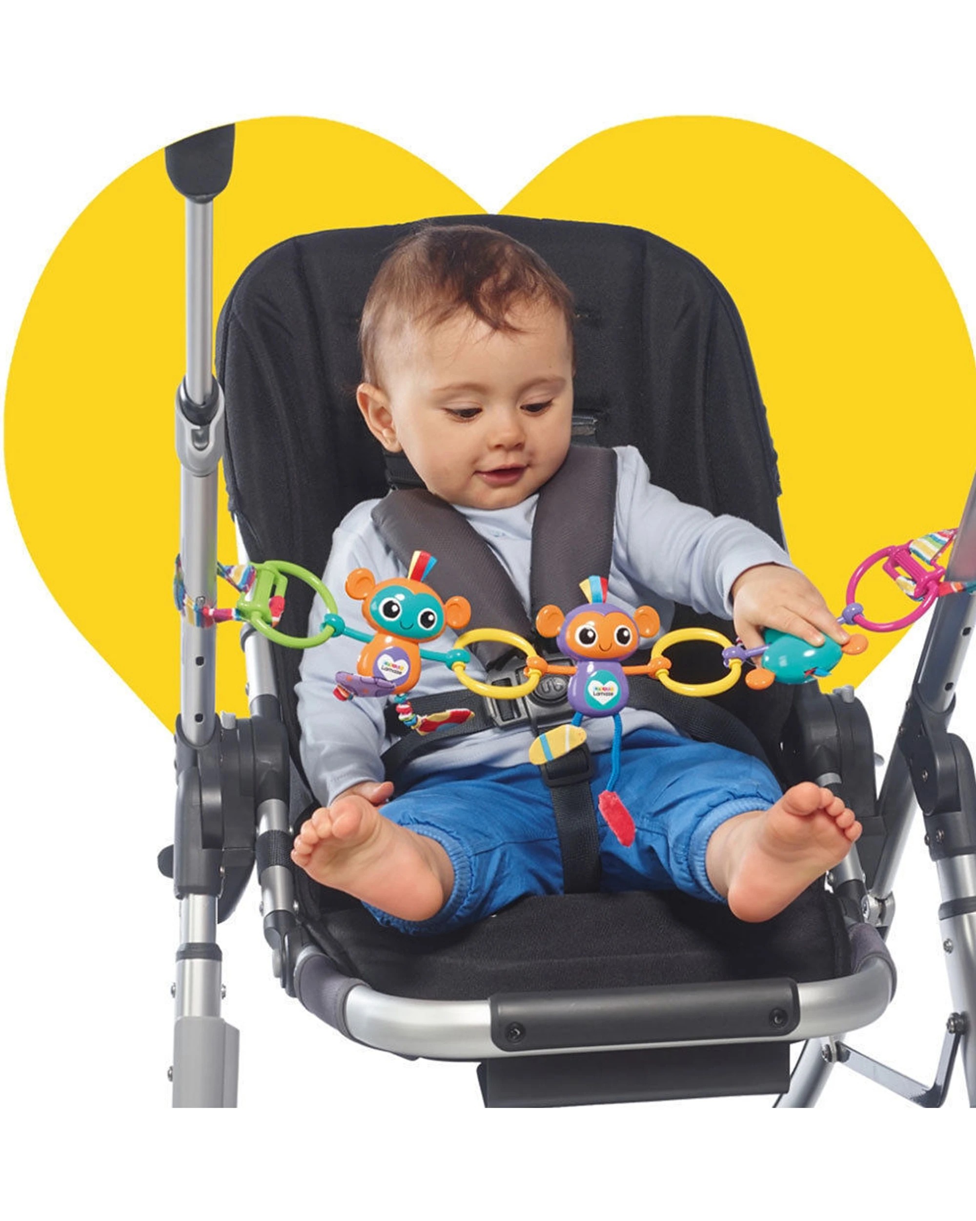 3 Lamaze Monkey Links Stroller Toy Sensory Development Baby Toy - Multi, 3 of 5