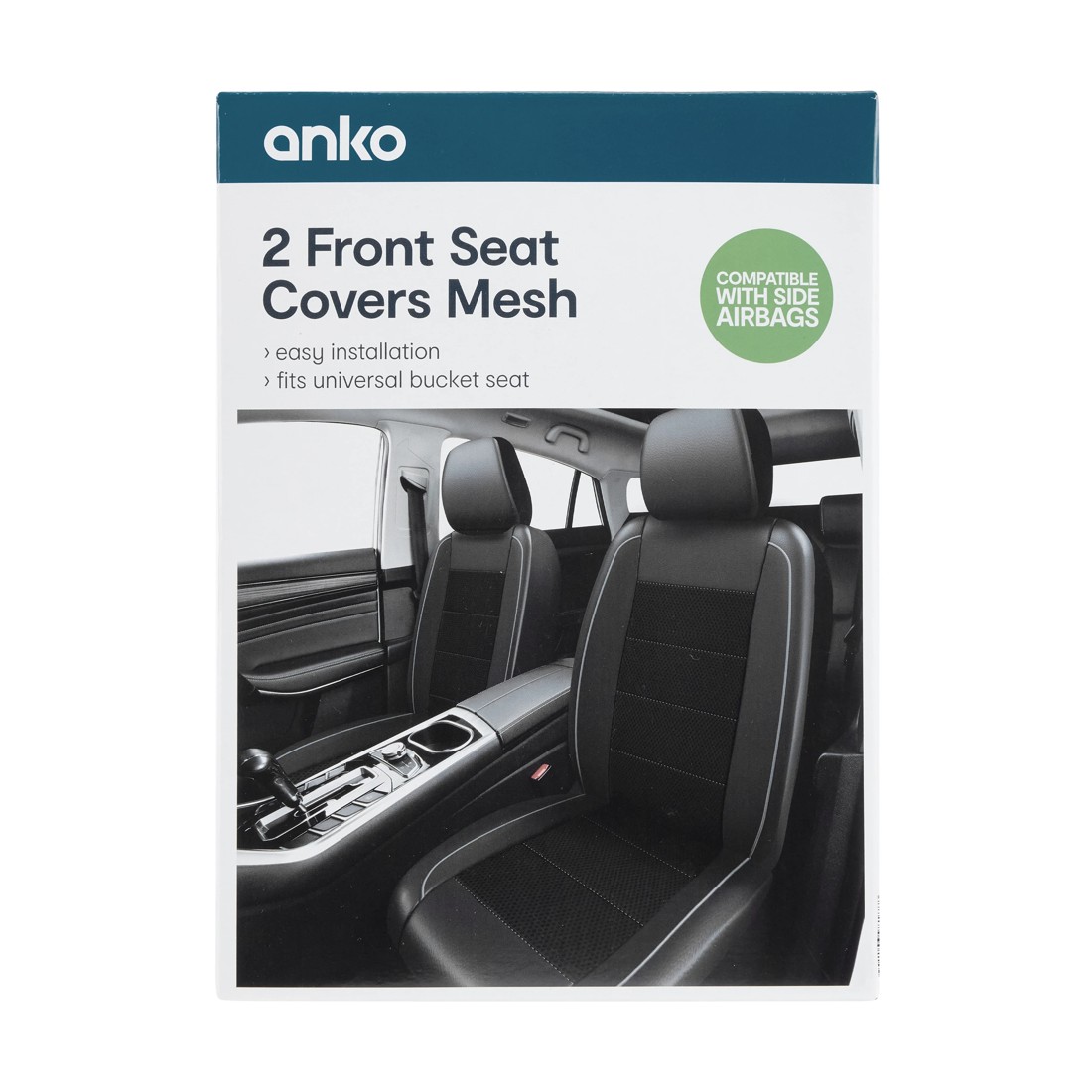 9 2 Front Seat Covers Mesh, 9 of 9