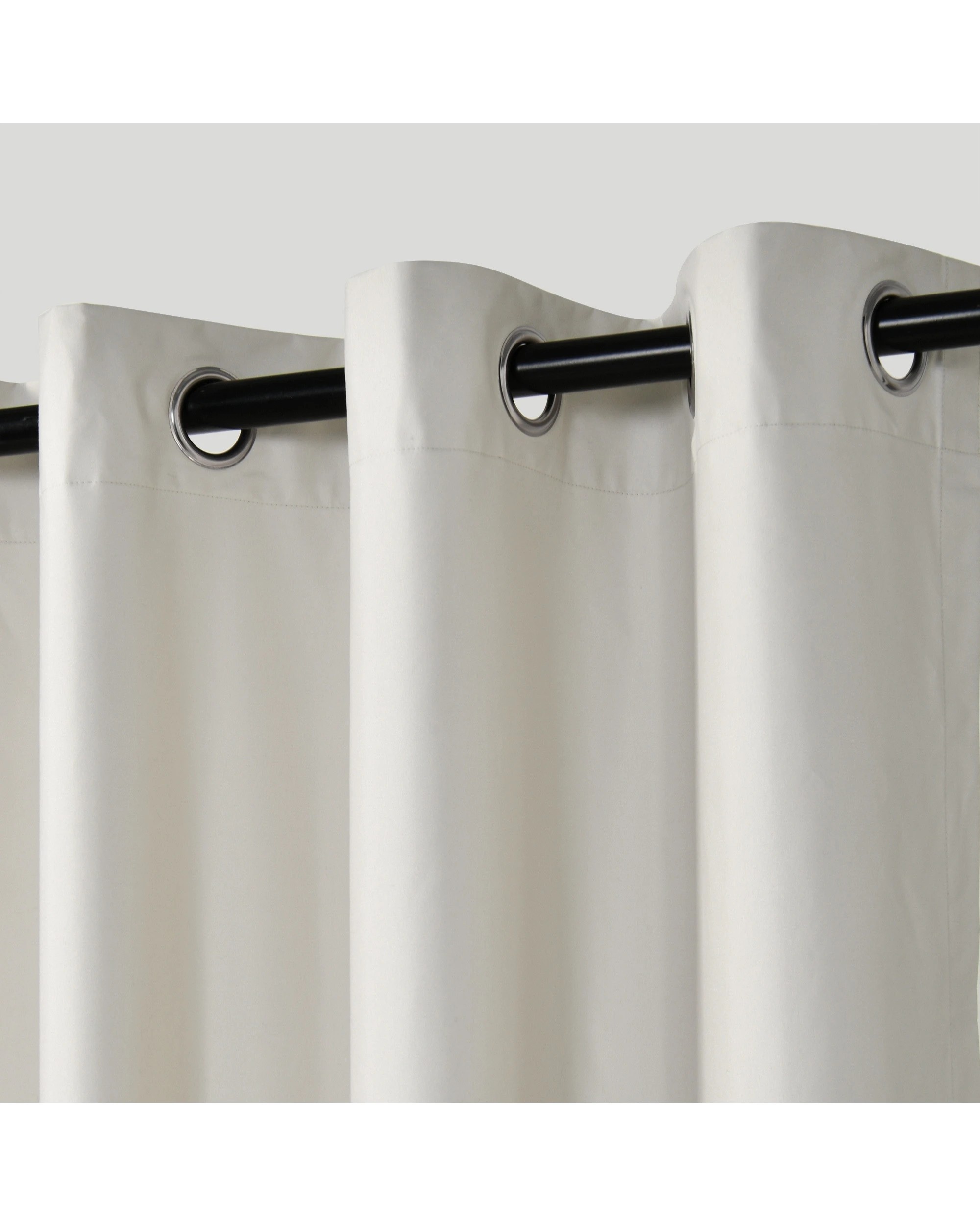 2 Sherwood Home Orlando Blockout Eyelet Curtain Pair 90x223cm - Mist, 2 of 5