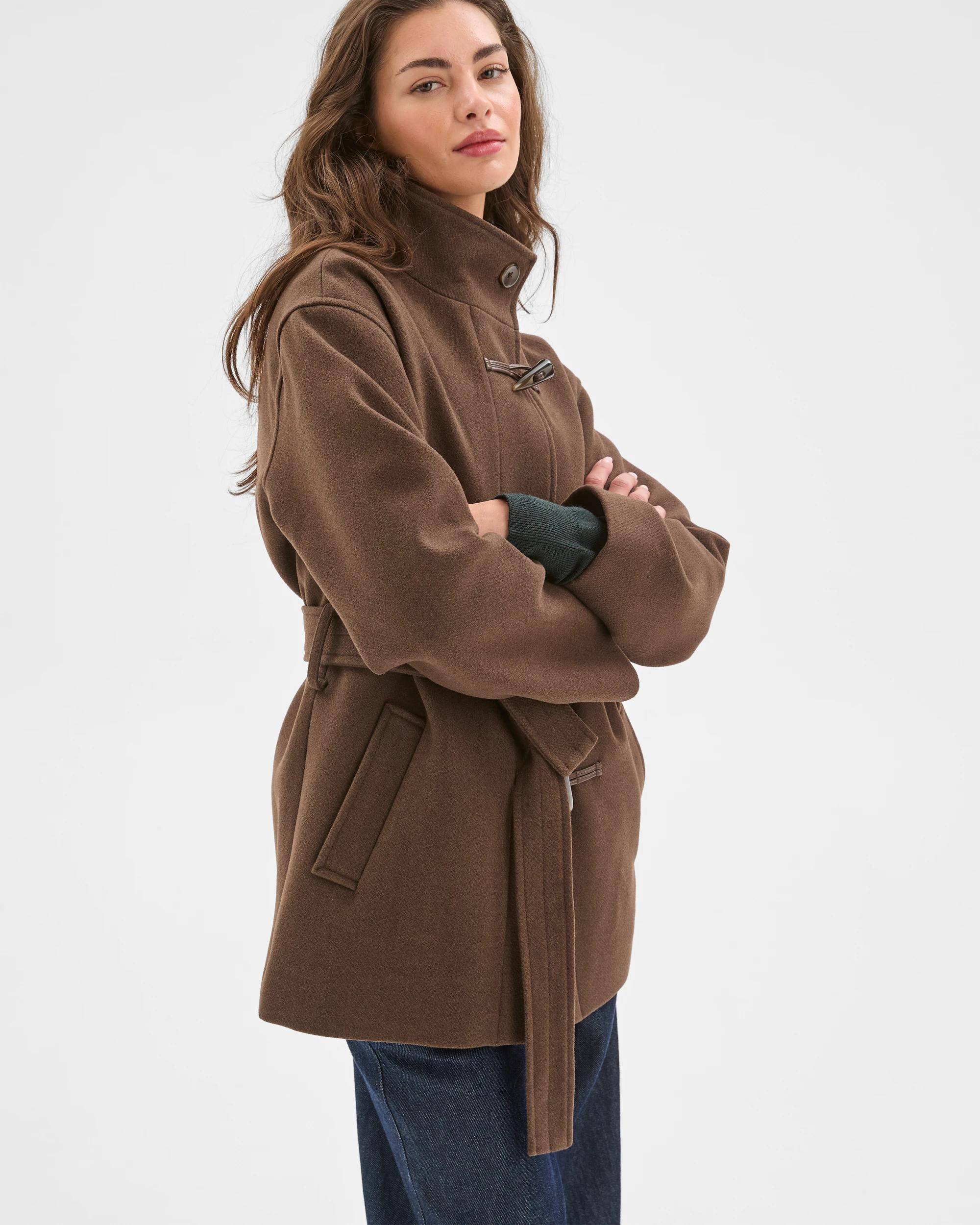 6 Target Petites Tie Waist Twill Jacket COFFEE BEAN, 6 of 7