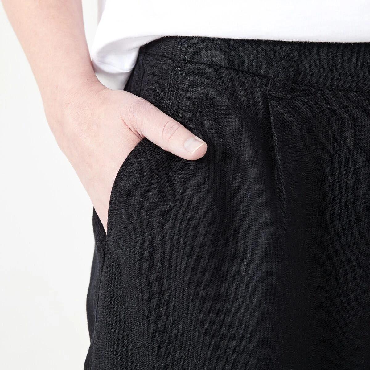 5 Linen Blend Patch Pocket Shorts BRUNI BLUE, 5 of 6