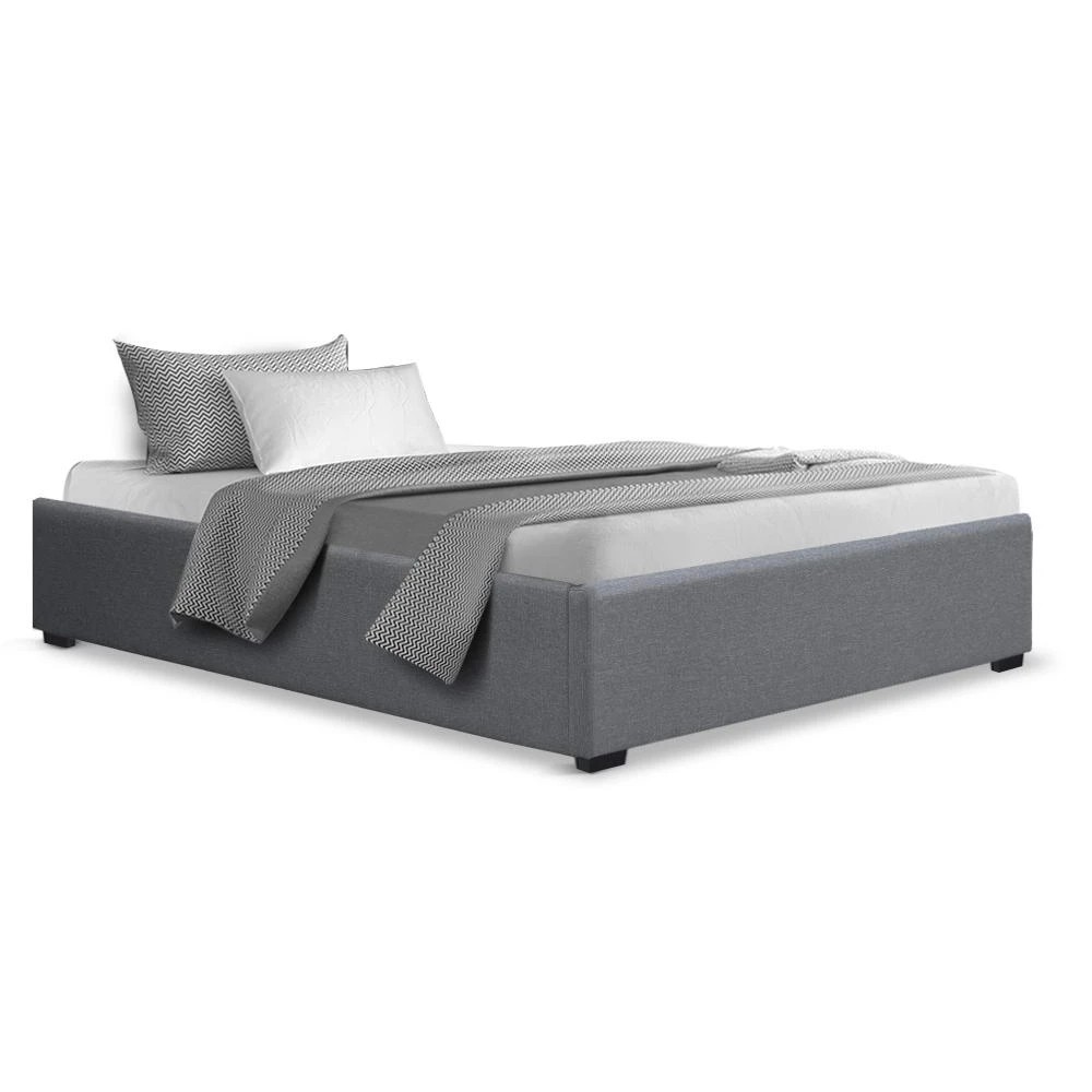 1 Artiss Bed Frame King Single Size Gas Lift Base - Grey, 1 of 8