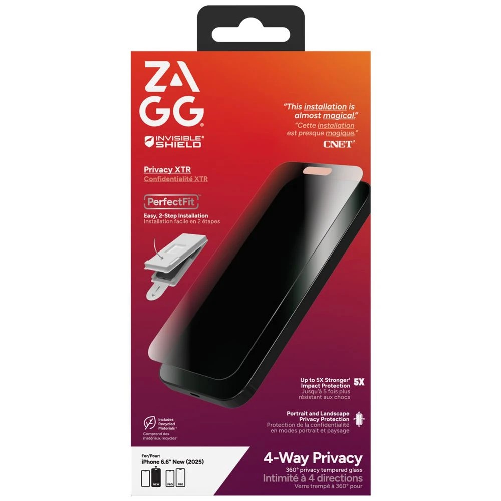 1 ZAGG InvisShield Elite Priv360 Screen Protctr iPhone Air, 1 of 3