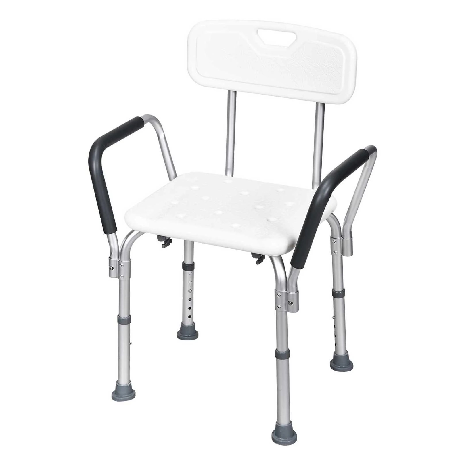 1 Costway Shower Chair Adjustable Bathtub Stool Aluminum Frame Bench Bathroom, 1 of 1