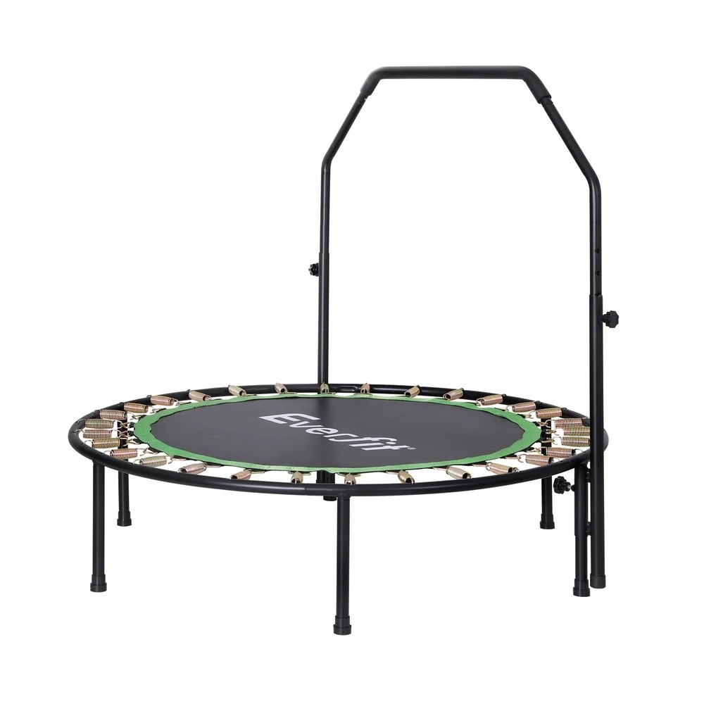 1 Everfit 48inch Round Fitness Trampoline Rebounder Adjustable Handrail - Multi, 1 of 7