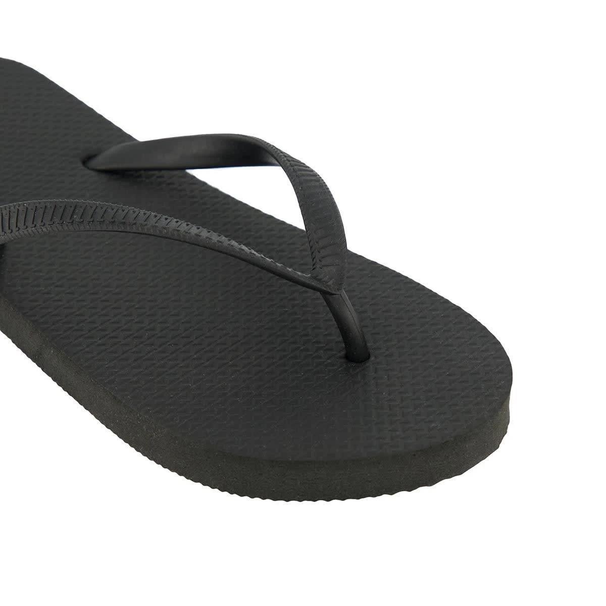 3 Basic Plain Thongs BLACK, 3 of 3