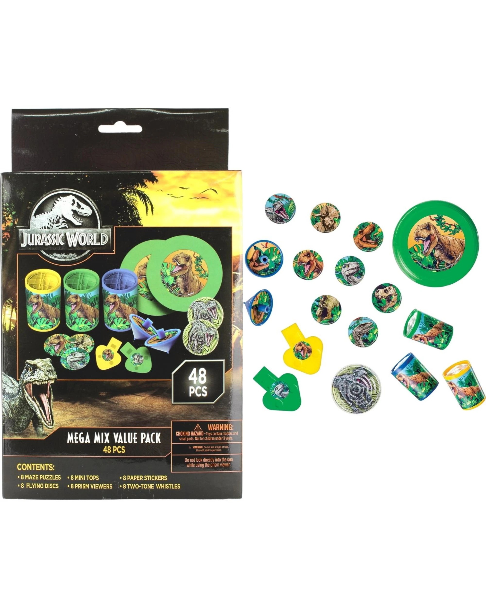 1 Jurassic World Jurassic Into the Wild Mega Value Favour Pack 48 Pieces, 1 of 1