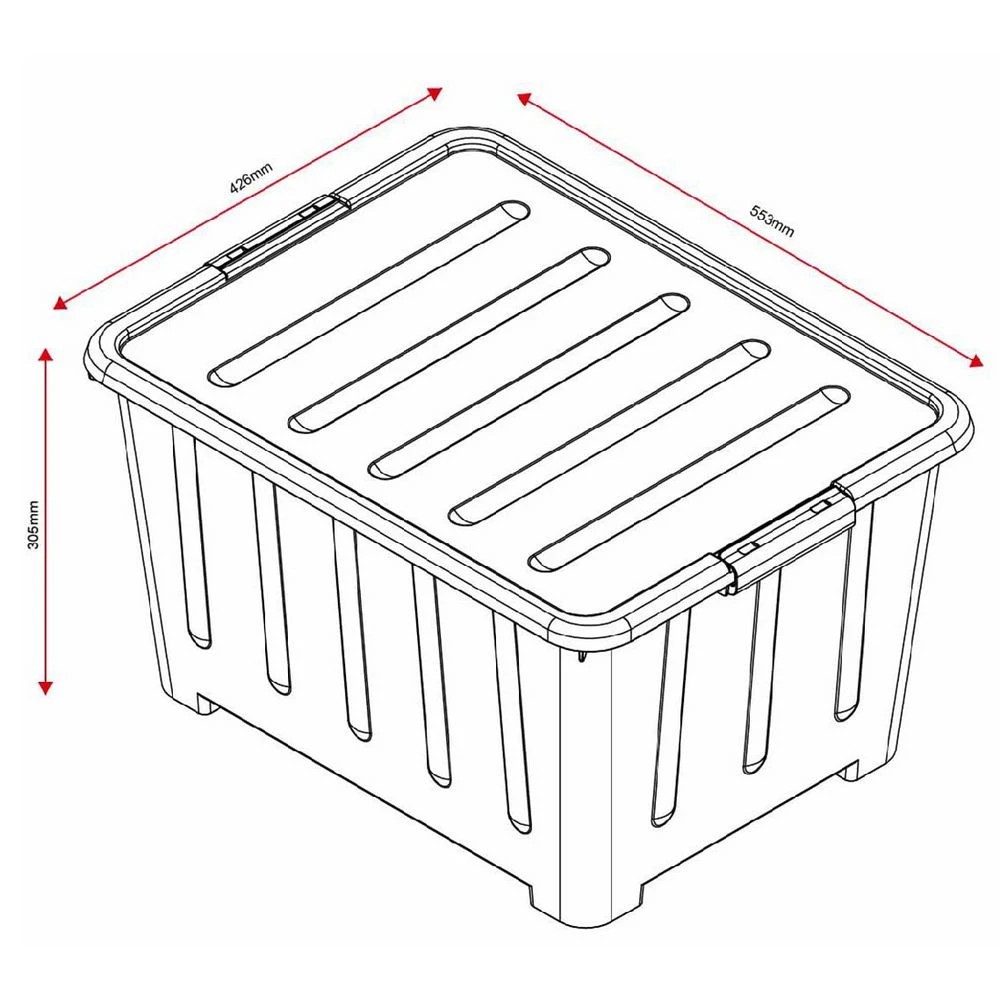 8 Keji 50L Storage Container Translucent  White, 8 of 10