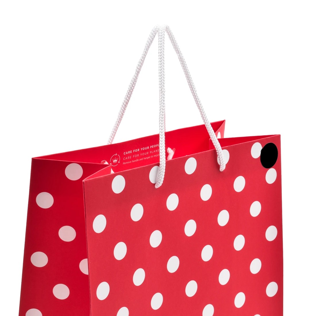 3 Hallmark Medium Red Polka Dots Gift Bag, 3 of 3
