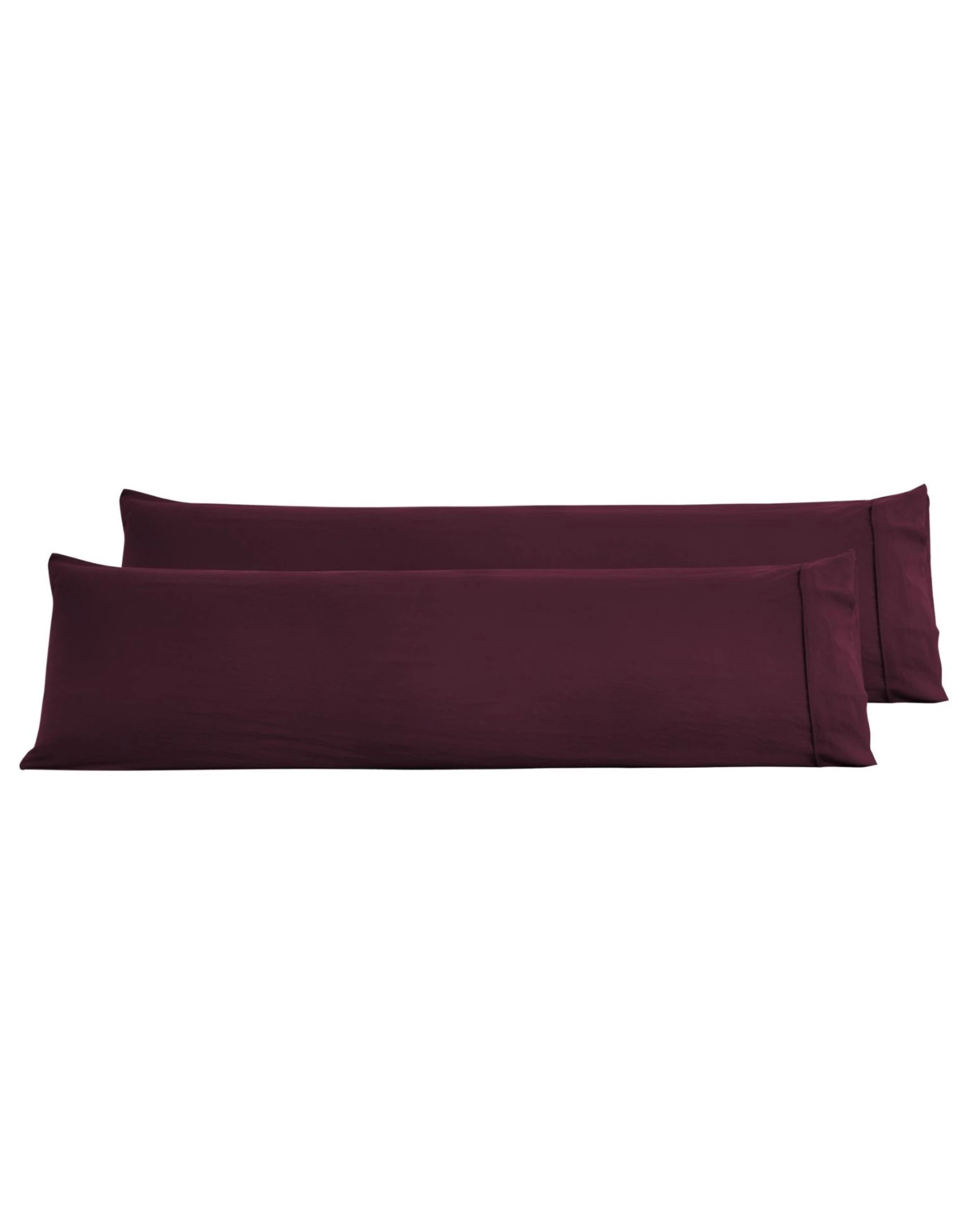 5 Dreamaker Superfine Washed Microfibre Body Pillowcase Twin Pack - Cherry, 5 of 5