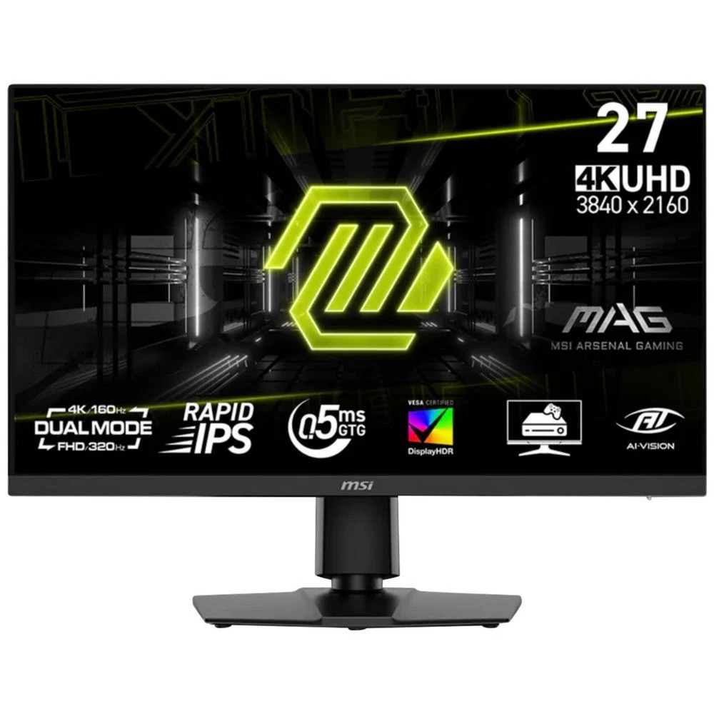 1 MSI Dual Mode 27” 4K 160hz FHD 320hz Gaming Monitor, 1 of 5