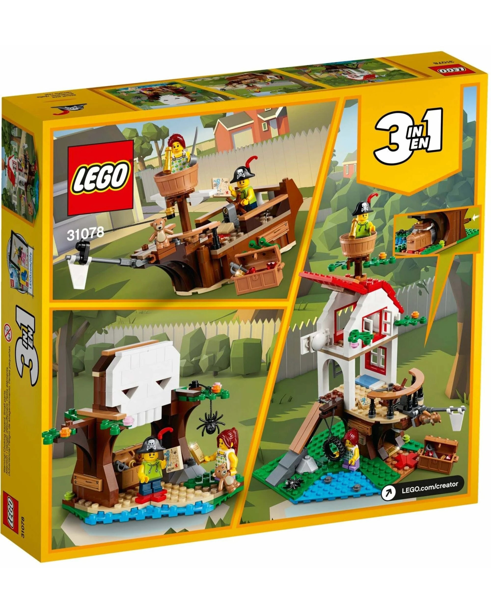 1 LEGO 31078 Pirate Ship Treehouse 3-in-1 Building Set, 1 of 4